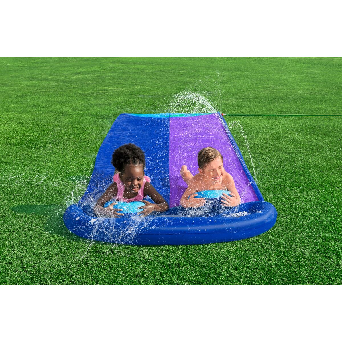 Tobogan acvatic Bestway 488 x 138 cm Glisant Double